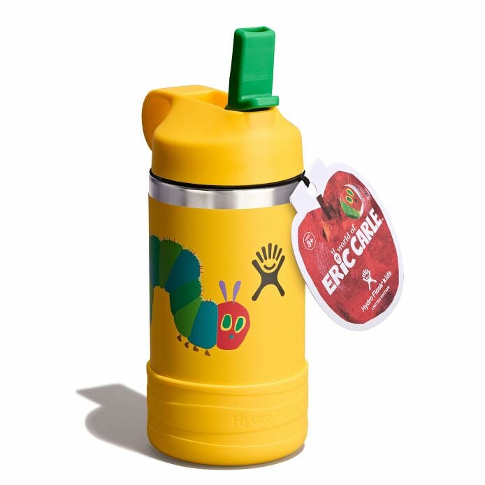 kids-12-oz-bottle-world-of-eric-carletm-z7 le26-w12-1000-kids-12-oz-wide-straw-cap-and-boot-yellow-caterpillar-angled-lid-open-withtag_1.jpg