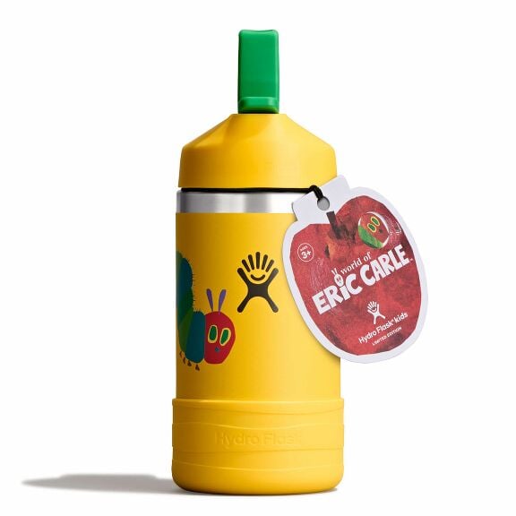 kids-12-oz-bottle-world-of-eric-carletm-z7 le26-w12-1000-kids-12-oz-wide-straw-cap-and-boot-yellow-caterpillar-straight-lid-open-withtag.jpg